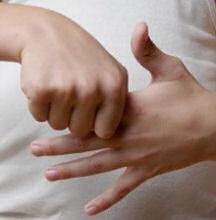 Zeigefinger - hilft bei Ängsten und Depressionen.